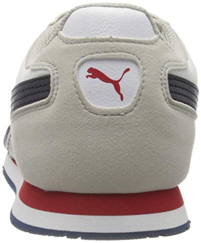 PUMA Cabana Run, Zapatillas Unisex Adulto, Blanco White/Gray Violet/Peacoat/High Risk Red, 37.5 EU