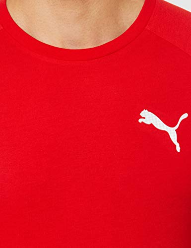 PUMA Evostripe tee High Risk Red T-Shirt, L Mens