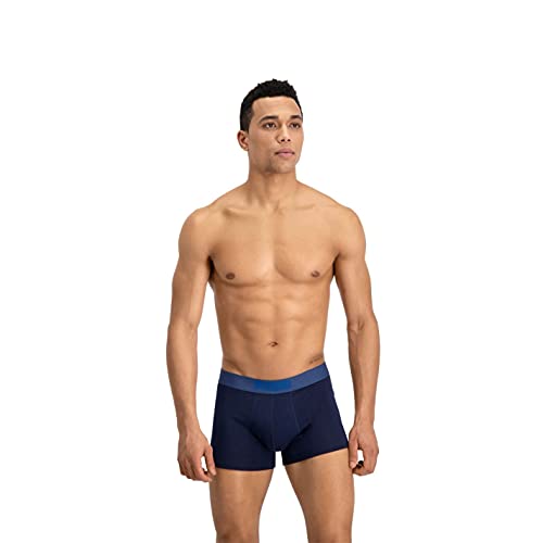 Puma Placed Logo - Pack de 2 bóxers para hombre, color azul, talla M