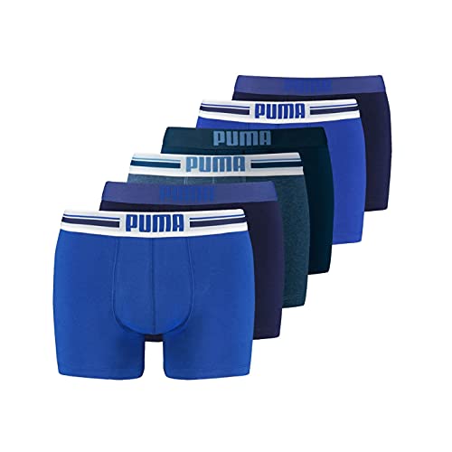 Puma Placed Logo - Pack de 2 bóxers para hombre, color azul, talla M