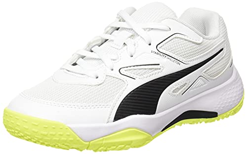 Puma Solarflash Jr, Zapatillas de Balonmano, White Black, 37 EU