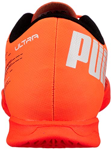 PUMA Ultra 4.1 IT JR, Zapatillas de fútbol Unisex Adulto, Naranja (Shocking Orange Black), 37 EU