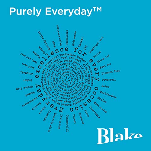 Purely Everyday 12774/100 PR Blake Sobres con banda adhesiva, DIN largo, 80 g/m2, 110 x 220 mm, 100 sobres por paquete, color blanco