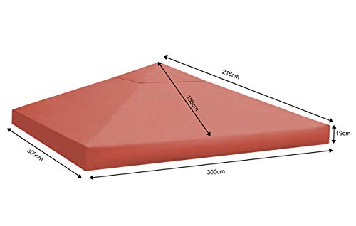 Quick-Star – Techo de Repuesto para Hojas Carpa 3 x 3 m Carpa Techo Terra para Almohada