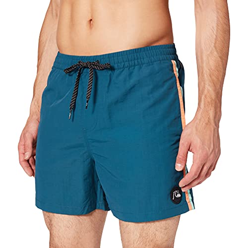 Quiksilver Beach Please 16" - Short De Natación para Hombre Jam/Volley, Hombre, Majolica Blue, XS