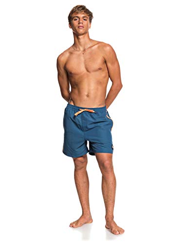 Quiksilver Beach Please 16" - Short De Natación para Hombre Jam/Volley, Hombre, Majolica Blue, XS