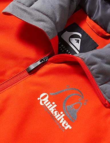 Quiksilver In The Hood - Chaqueta Para Nieve Para Niños 8-16 Chaqueta Para Nieve, Niños, pureed pumpkin, M/12