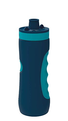 Quokka Sweat - Azurite 680 ML | Botella de Agua Deportiva Reutilizable de LDPE sin BPA | Bidón con Cierre de Seguridad para Gimnasio, Bicicleta - Ligera y Flexible