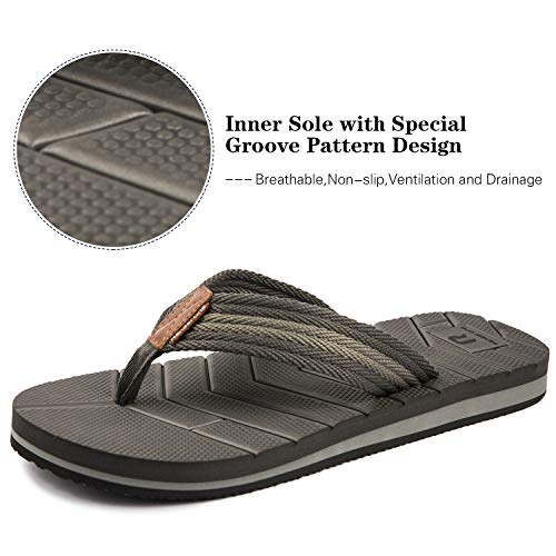 Ranberone Hombres Moda Chanclas Sandalias Ligeras Zapatillas de Playa Antideslizantes Casuales Zapatos para Caminar