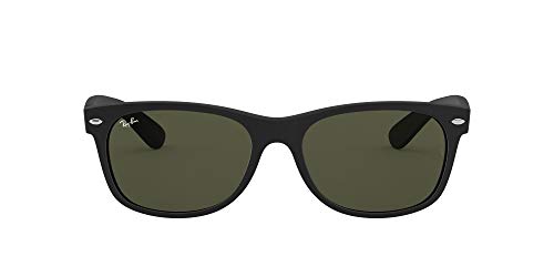 Ray-Ban New Wayfarer, Gafas de Sol Unisex adulto, Negro (Matte Black 622), 52 mm