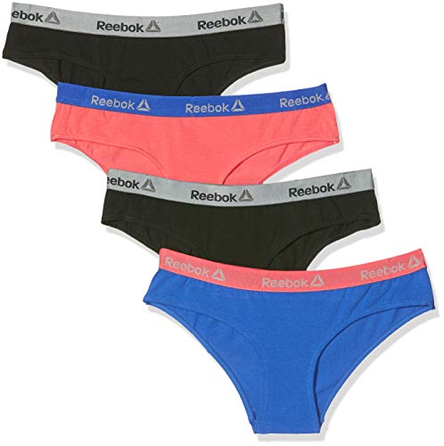 Reebok Braguita deportiva para Mujer, Multicolor, Medium (pack de 4)