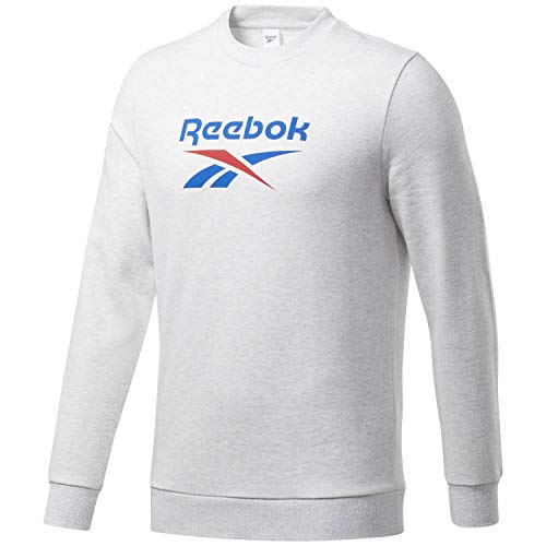 Reebok CL F Vector Crew Sudadera, Hombre, whtmel, XL