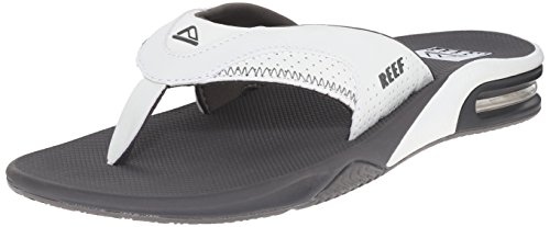 Reef Fanning, Sandalias Flip-Flop Hombre, Blanco (Grey/White), 44 EU