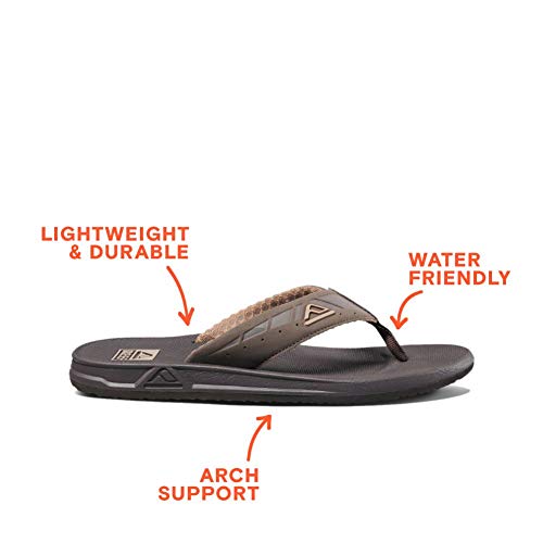 Reef Phantoms, Sandalias Flip-Flop para Hombre, Marrón (Brown), 44 EU