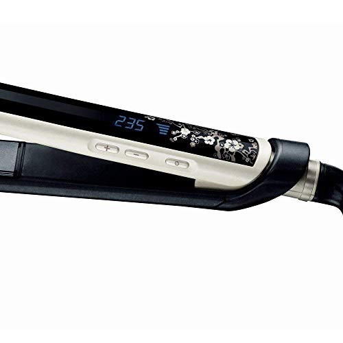 Remington Plancha de Pelo Pearl - Cerámica Avanzada con Perla, Digital, Resultados Profesionales, Blanco y Negro - S9500