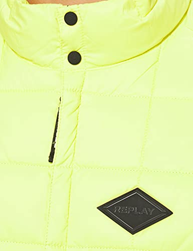 REPLAY M8083A.000.83966R Chaleco de Plumas, 444 Lemon Tonic, XL para Hombre