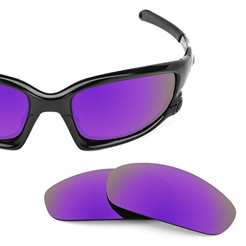 Revant Lentes de Repuesto Compatibles con Gafas de Sol Oakley Split Jacket (Ajuste Asiático), Polarizados, Plasma Morada MirrorShield