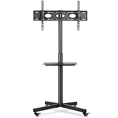 RFIVER Soporte TV Ruedas para Television de 32 a 60 Pulgadas Soporte TV Pie con Inclinación Altura Ajustable MAX Vesa 600x400mm MT2001