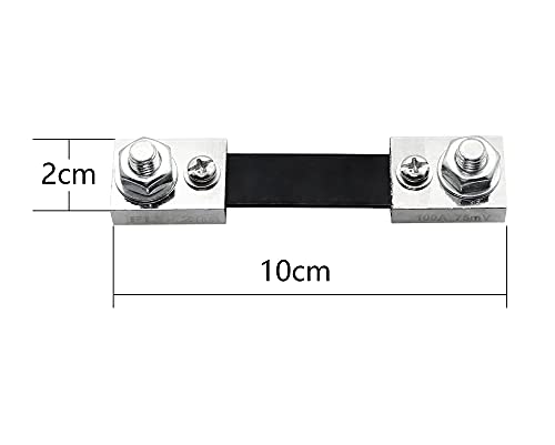 RIIEYOCA 100A 75mV Ammeter Shunt,Resistencia de derivación de corriente DC para medidor analógico de amperímetro digital