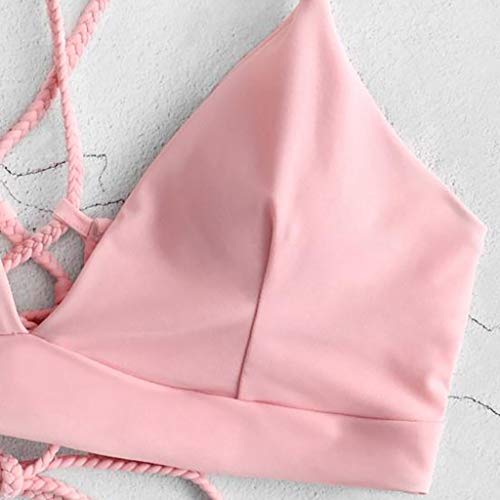 riou Bikini Conjuntos de Bikinis para Mujer Push Up Mujeres Traje de BañO Estampado Bohemio Dividido BañAdores con Relleno Tops y Braguitas Mujer 2019 brasileños vikinis