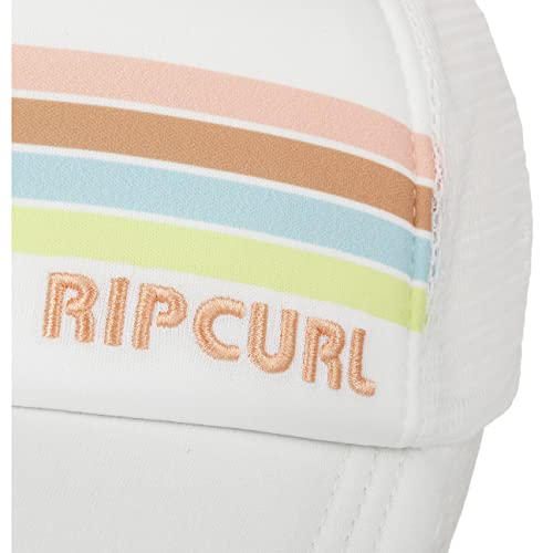 Rip Curl Gorra Trucker Twin Fin StripeCurl de béisbol Baseball (Talla única - Blanco Crema)