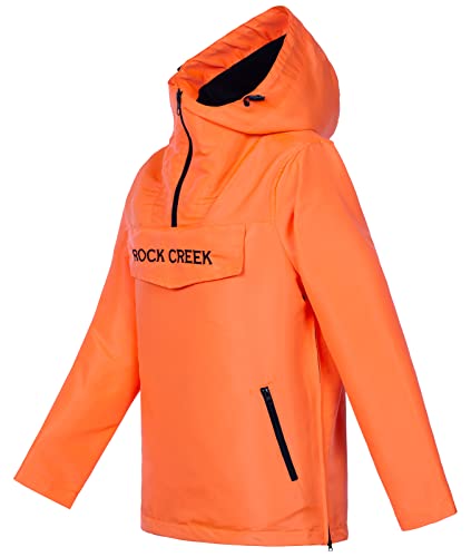 Rock Creek Anorak D-474 - Chaqueta cortavientos para mujer, naranja, XXL