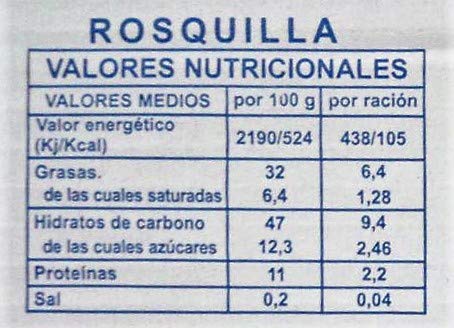 Rosquillas fritas envueltas Toral de Portillo (Valladolid) - caja 2 kg