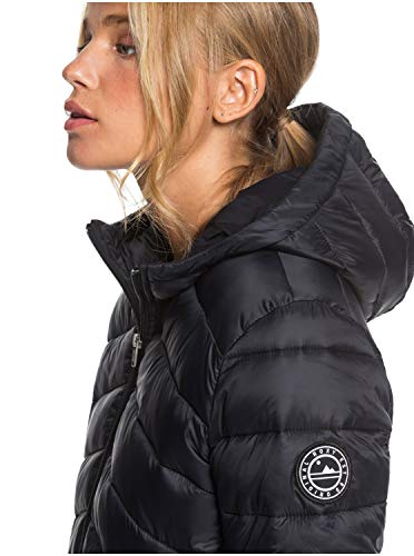 Roxy Coast Road - Chaqueta Con Acolchado, Resistente Al Agua, Ligera Y Plegable Para Mujer Chaqueta Con Acolchado, Resistente Al Agua, Ligera Y Plegable, Mujer, anthracite, XS