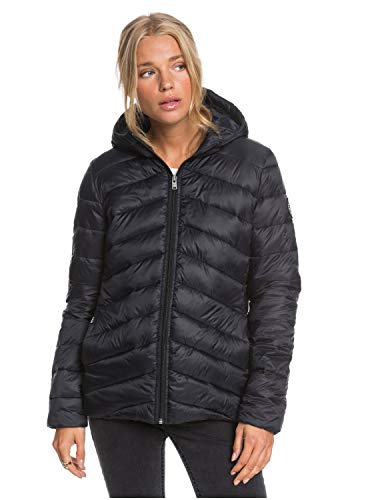 Roxy Coast Road - Chaqueta Con Acolchado, Resistente Al Agua, Ligera Y Plegable Para Mujer Chaqueta Con Acolchado, Resistente Al Agua, Ligera Y Plegable, Mujer, anthracite, XS