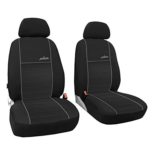 SafeRide | universal asiento delantero Front 1 + 1 fundas de asiento Transporter Asiento Colchón schonbezüge Auto asiento asiento asiento asiento arcón Protección Frontal Caravana gallante VIP