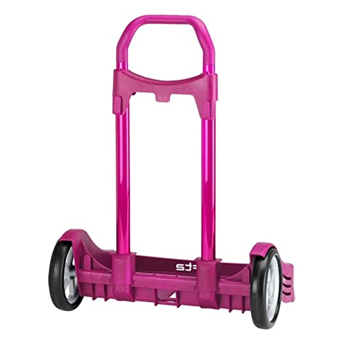 Safta Carro EVOLUTION Para Mochilas Escolares, Plegable, Ligero y Resistente, 400x280x850mm, Fucsia