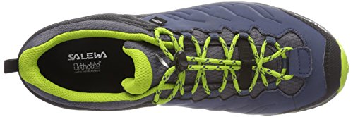 Salewa JR Mountain Trainer Waterproof Zapatos de Senderismo, Dark Denim/Cactus, 26 EU