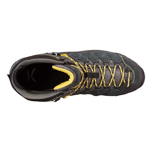 Salewa MS Alp Trainer Mid Gore-TEX, Botas de Senderismo Hombre, Gris (Carbon/Ringlo), 45 EU