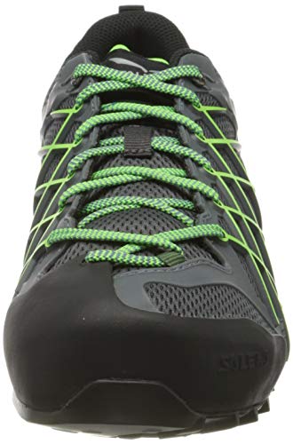 Salewa MS Wildfire Zapatos de Senderismo, Flintstone/Fluo Green, 42.5 EU