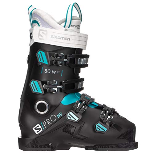 SALOMON Botas Alpinas S/Pro HV 80 W IC, esquí Mujer, Black/SCU, 38/39 EU