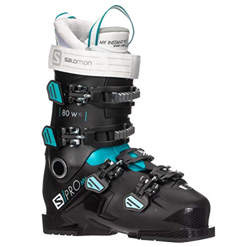 SALOMON Botas Alpinas S/Pro HV 80 W IC, esquí Mujer, Black/SCU, 38/39 EU