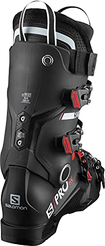 SALOMON Botas Alpinas S/Pro HV 90 IC, esquí Hombre, Black/Red/W, 41/42 EU