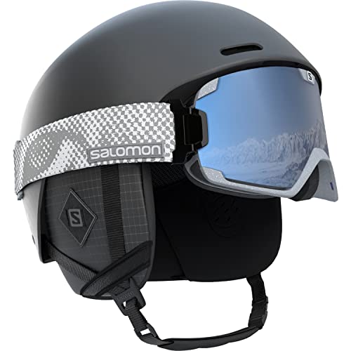 Salomon Brigade+ Casco De Esquí Y Snowboard Para Hombre Ajuste Regulable, Negro (Black), M (56-59 cm)