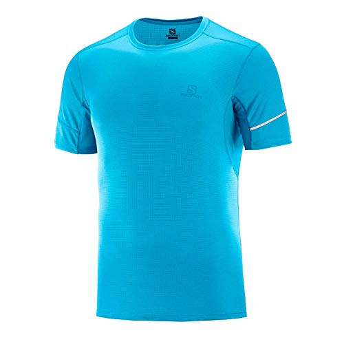 SALOMON Camiseta Agile SS tee Azul Celeste