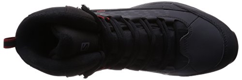 Salomon L37281200, Botas de Senderismo Hombre, Negro (Black/Asphalt/Flea), 40 2/3 EU