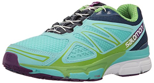 Salomon L38307300, Zapatillas de Trail Running Mujer, Azul (Bubble Blue/Blue Depth/Tonic Green), 38 EU