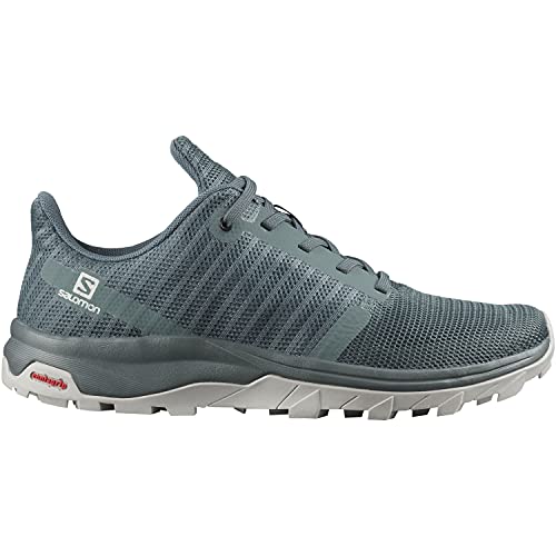 Salomon Outbound Prism Mujer Zapatos de trekking, Gris (Stormy Weather/Stormy Weather/Lunar Rock), 44 EU