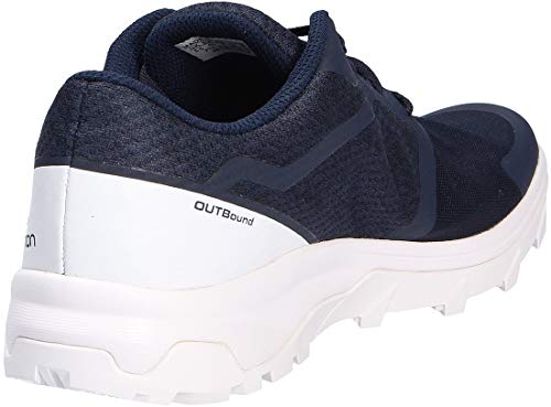 Salomon Outbound, Zapatillas de Senderismo Hombre, Color: Azul (Navy Blazer/White/White), 49 1/3 EU