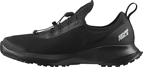 Salomon Sense Feel 2 GTX, Trail Running Shoe Hombre, Black/Black/Black, 47 1/3 EU