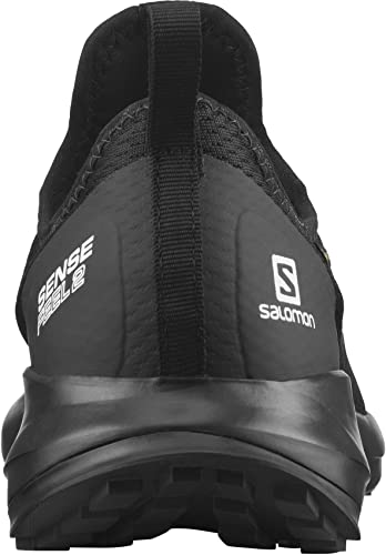 Salomon Sense Feel 2 GTX, Trail Running Shoe Hombre, Black/Black/Black, 47 1/3 EU