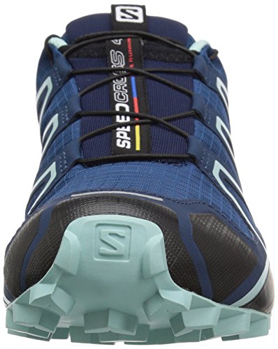 Salomon Speedcross 4, Zapatos de Trail Running Mujer, Poseidon/Eggshell Blue/Black, 37 1/3 EU