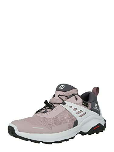 Salomon X Raise Gore-Tex (impermeable) Mujer Zapatos de trekking, Violeta (Quail/India Ink/Flint), 43 ⅓ EU