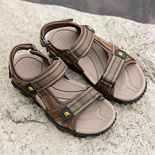 Sandalias Hombre Verano, CAMEL CROWN Zapatillas de Punta Descubierta para Hombre, Zapatos Trekking de Verano Hombre, Chanclas Comodas Senderismo, Sandalias Deportivas para Viajar, Piscina o Playa