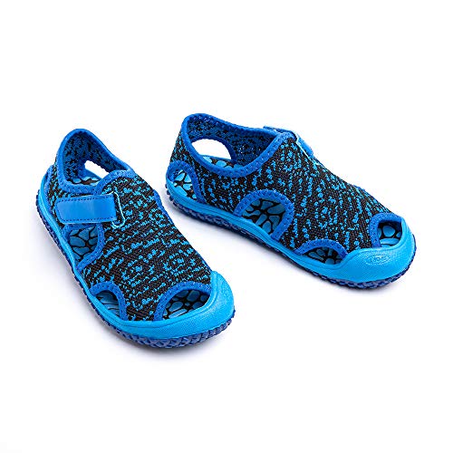 Sandalias Niño Niña Verano Sandalias Deportivas Playa Zapatillas Antideslizante Senderismo Piscina Rosa Púrpura Azul Gris Verde EU 21-31 Azul2 28