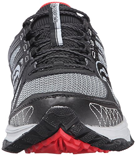 Saucony Grid Excursion tr10 - Tenis para correr para hombre, gris (Carbón/negro/rojo), 43 EU